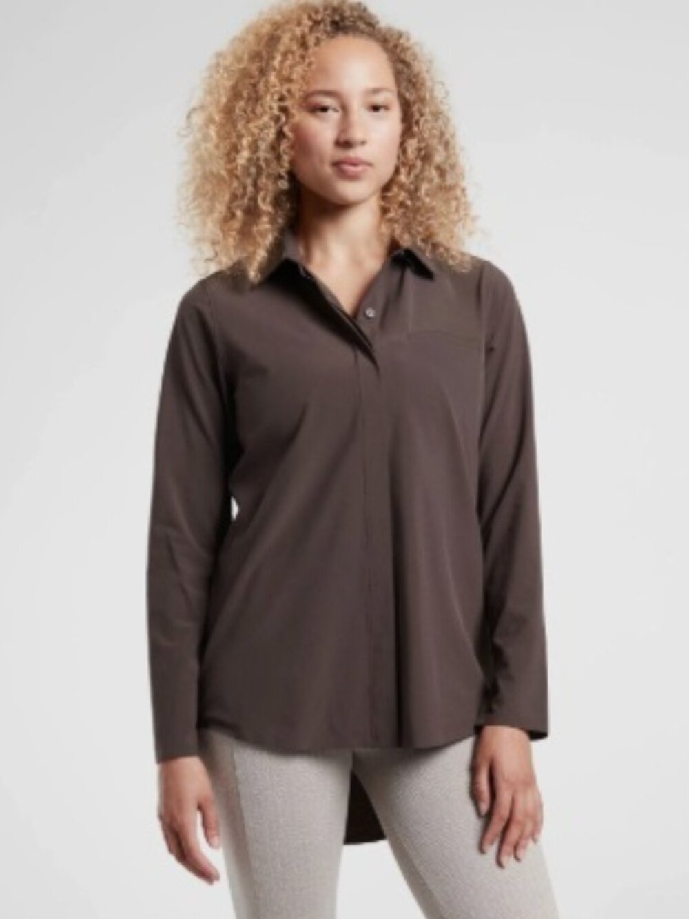 NWT Athleta Urbanite Top 2.0, Walnut Brown | Small